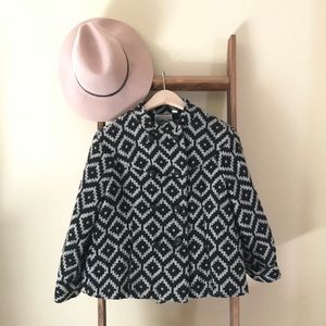 l.a.m.b. fall 2008 wool double breasted coat houndstooth size 4 Gwen Stefani